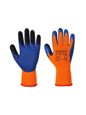 Portwest A185 Gloves Duo Therm Orange/Blue 71workx Both Sides