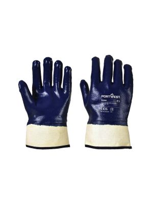 Portwest A302 Gloves Nitrile Navy 71workx Both Sides