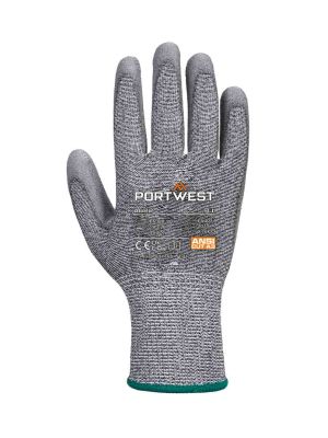 Portwest A622 Gloves Cut Resistant PU Grey 71workx Back