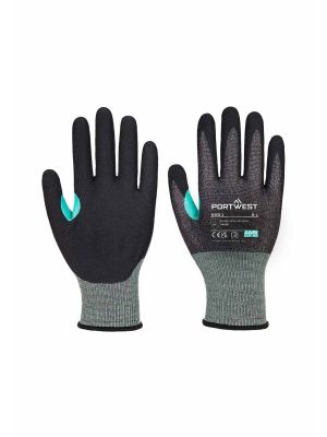 Portwest A661 Gloves CS Cut Nitrile A661 Black 71workx Both Sides