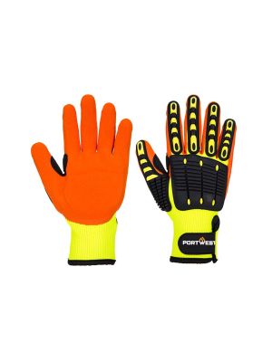 Portwest A721 Gloves Impact Nitrile Yellow 71workx Both Sides