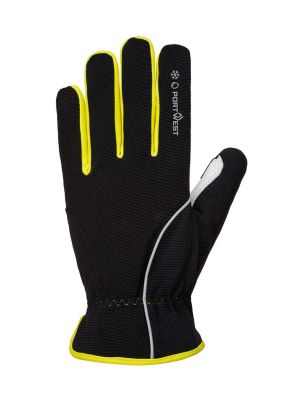 Portwest A774 Handschoenen Snijbestendigd Zwart/Geel 71workx Front