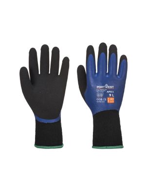 Portwest AP01 Gloves Thermo Pro Blue/Black 71workx Both Sides