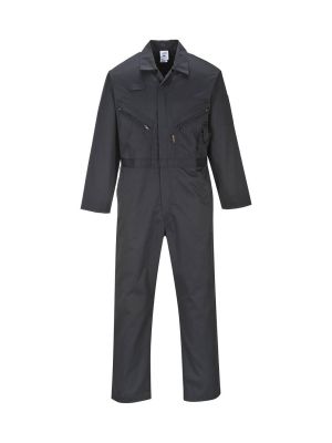Portwest C813 Liverpool zip coverall Black 71workx front