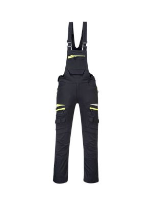 Portwest DX441 Work Bib and Brace Slim Fit DX441 Black Front Portwest DX441 Work Bib and Brace Slim Fit DX441 Black Front
