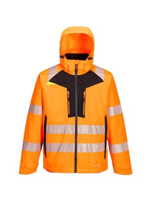 Portwest DX466 DX4 High Vis 4 In 1 Work Jacket Orange Black 71workx front