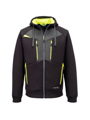 Portwest DX472 Work Hoodie with Zipper – SKU DX472 – Black Front Portwest DX472 Work Hoodie with Zipper – SKU DX472 – Black Front