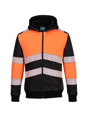 Portwest PW377 High Vis Class 1 Work Vest Orange Black 71workx front
