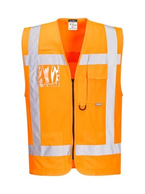 Portwest R476 RWS Traffic Vest Orange 71workx front