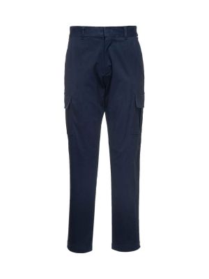 Portwest S231 Stretch Slim Fit Combat Trouser Navy 71workx front