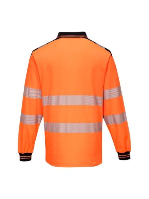 Portwest T184 PW3 High Vis Work Polo Long Sleeve