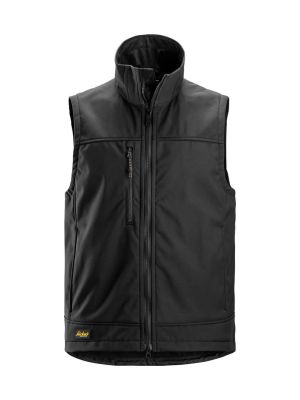 Snickers Work Vest Softshell Stretch 4506 71workx black 0404 front
