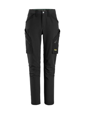 Snickers Women Full-Stretch Work Trousers without Knee Pockets 6877 black 0404 front
