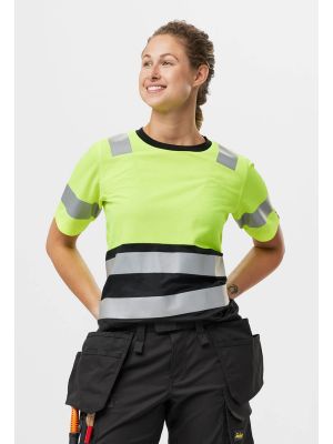 Snickers High-Vis Work T-shirt Class 1 Women 2573 - Yellow
