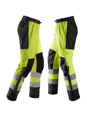 Snickers High-Vis Work Trouser Waterproof Shell Class 2 6530