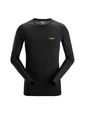 Snickers Lightweight Base Layer Stay Fresh Top 9493 Black 0400 71workx front
