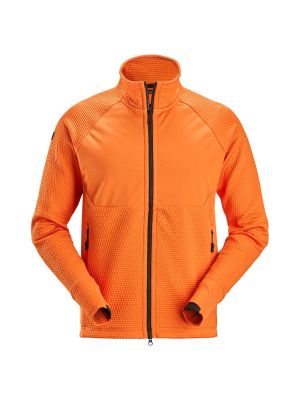 Snickers Midlayer Jacket 8404 with Zipper 71Workx Warm Orange 4141 front