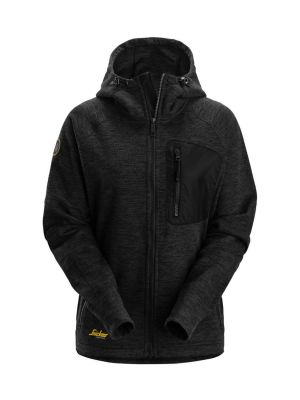 Snickers Work Hoodie Fleece Flexiwork Full Zip 8047 Women 71workx Black 0400 front Snickers Work Hoodie Fleece Flexiwork Full Zip 8047 Women 71workx Black 0400 front
