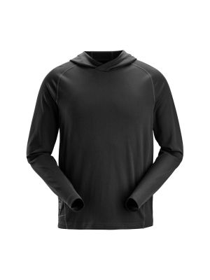 Snickers Work Hoodie Stay Fresh 2456 Black 0400 front Snickers Work Hoodie Stay Fresh 2456 Black 0400 front