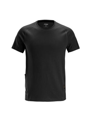 Snickers Work T-shirt Short Sleeve Stay Fresh 2556 71workx Black 0400 front Snickers Work T-shirt Short Sleeve Stay Fresh 2556 71workx Black 0400 front