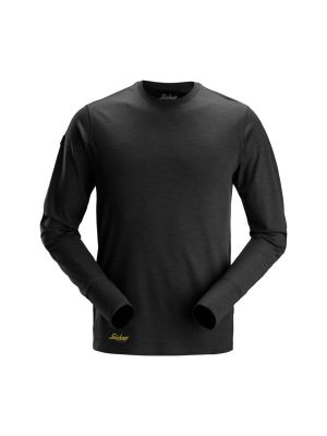 Snickers Work T-shirt Long Sleeve Wool 2451 0400 71workx Front