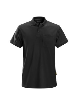 Snickers Work Polo with Chest Pocket Classic 2708 71workx Black 0400 front