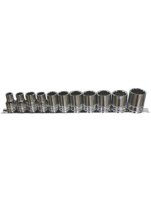 Socket Set 1/2" Dr SAE 11pc - 12pt - SP Tools