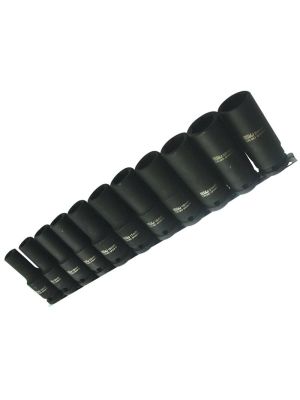 1/2''Dr 6pt Deep Socket Rail Impact 11pc SP20360 - SP Tools