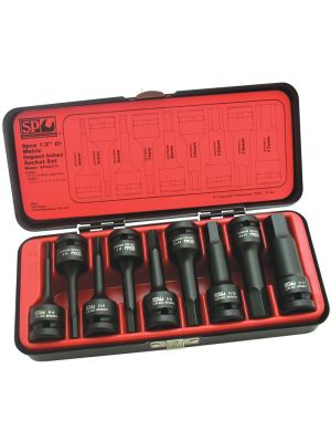 Socket Set Impact 1/2'' Dr Metric Inhex 9pc - SP Tools