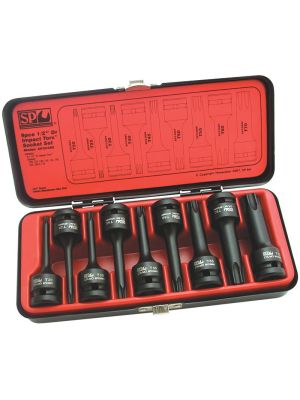 Socket Set Impact 1/2'' Dr Torx 9pc - SP Tools