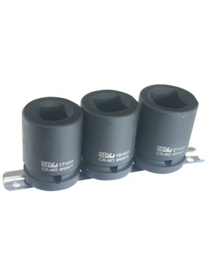Socket Set Impact 3/4" Dr Double Square 3pc - SP Tools