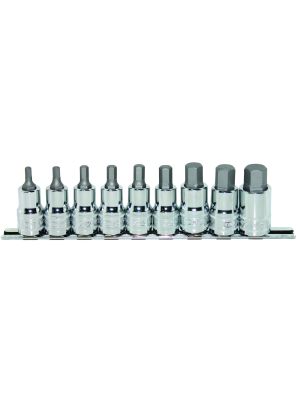 SP Tools SP20563 Inhex Socket Rail Set 9pc 1/2''Dr SAE 