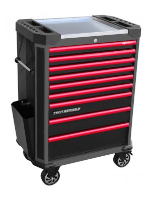 SP42265 Tech Series Roller Cabinet 9-drawers Black/Red - SP Tools 71WorkX