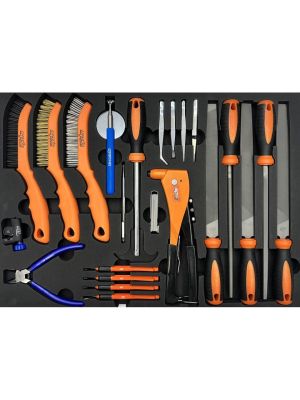 SP Tools SP00508 Files and Brushes 23-Piece front