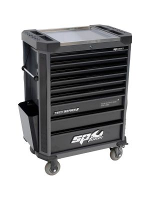SP Tools SP01140BK Tech Series Tool Trolley 9 Drawers front