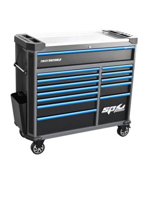 SP Tools SP42355D Roller Cabinet - Tech Series Diamond Black/Blue 71WorkX
