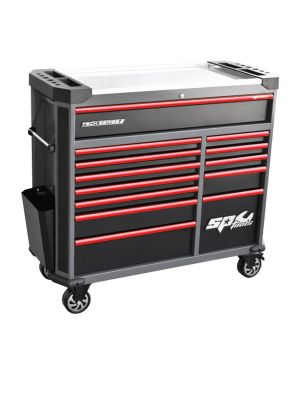 SP Tools SP42355D Roller Cabinet - Tech Series Diamond Black/Red 71WorkX