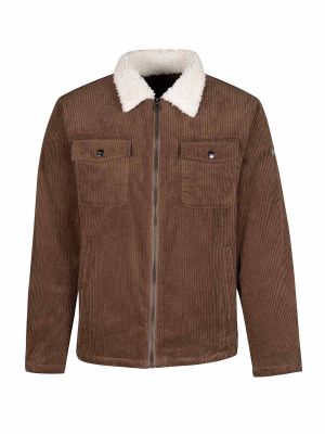 Storvik Calgary Winter Work Jacket Corduroy Teddy 087-TPE Taupe 71workx front