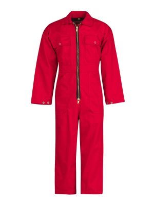 Storvik Kids Overall Nicky 1821 Red 71workx front Storvik Kids Overall Nicky 1821 Red 71workx front