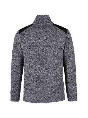 Storvik Liam Work Sweater Pullover Teddy Fine Knit - Grey