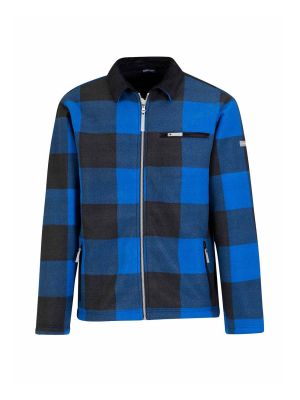 Storvik London Lumberjack Fleece Thermo 71workx 088-ROB Cobalt Blue Black Plaid front