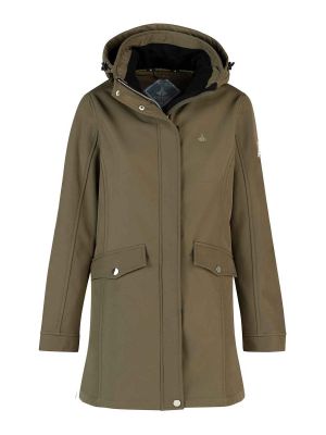Ylva Women's Jacket Softshell Fleece Bjornson Tarmac Brown 71workx front Ylva Women's Jacket Softshell Fleece Bjornson Tarmac Brown 71workx front