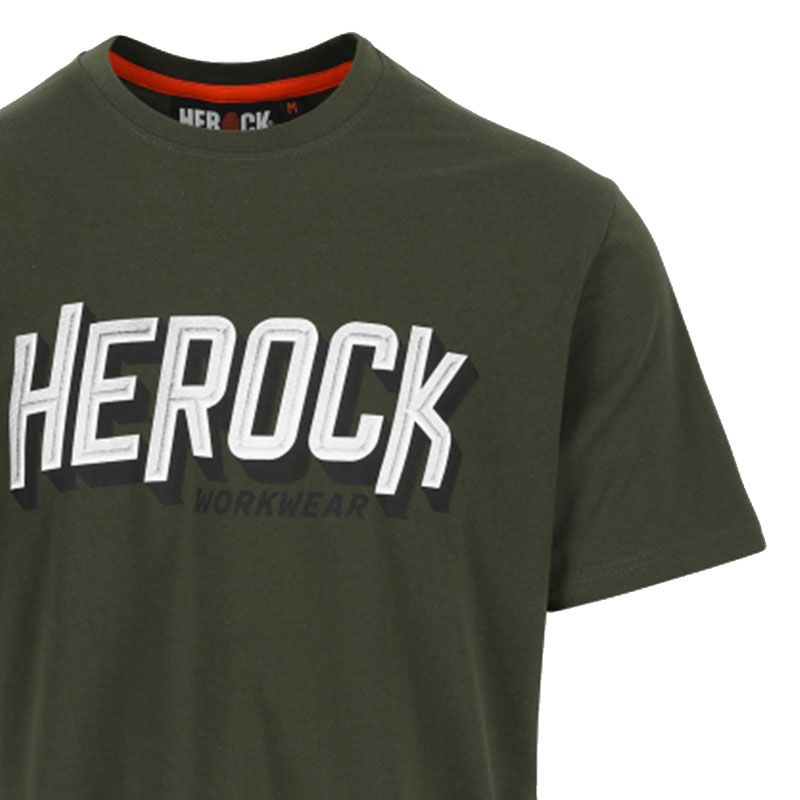 Herock Logo Dark - T-shirt Khaki