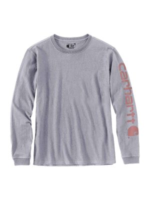 103401 Women's Work T-shirt Sleeve Logo Carhartt Heather Grey 034 71workx front 103401 Women's Work T-shirt Sleeve Logo Carhartt Heather Grey 034 71workx front
