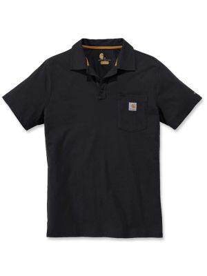 Carhartt 103569 Force® Cotton Delmont Pocket Polo - Black