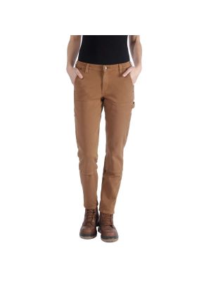 Carhartt 104296 Women's Stretch Twill Double Front Trousers - C. Brown