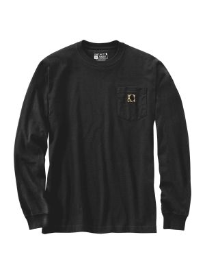 105583 Work T-shirt Camo Graphic Logo Print Carhartt Black BLK 71workx front 105583 Work T-shirt Camo Graphic Logo Print Carhartt Black BLK 71workx front