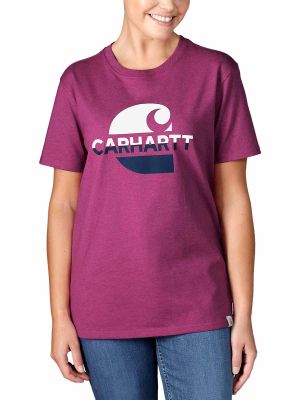 105738 Women's Work T-shirt Graphic Logo - Carhartt