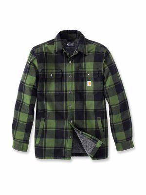 Carhartt 105939 Lumberjack Shirt Flannel Sherpa - Chive - XL