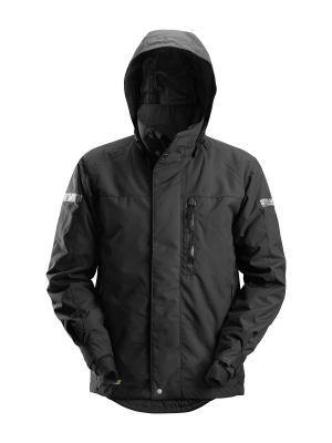 1102 Work Jacket Waterproof Insulated Snickers 71workx Black 0404 front 1102 Work Jacket Waterproof Insulated Snickers 71workx Black 0404 front